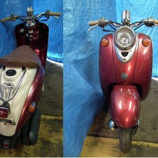 ビーノ(SA10J)パワフルな2スト原付・走ります（赤）