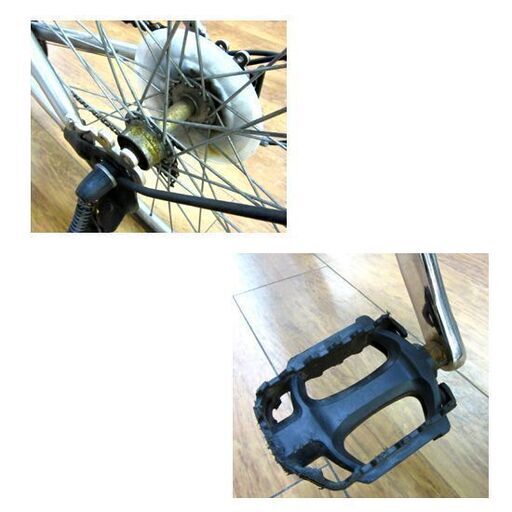 CHEVROLET 自転車 28インチ 6段変速 シティサイクル型 シルバー