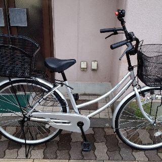美品☆[SAIMOTO] PATIO BOX 26吋ファミリーサイクル(シルバー)