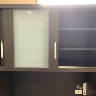 レンジボード 食器棚 ハイタイプ DBR×WH ユーズドユーズ名古屋天白店