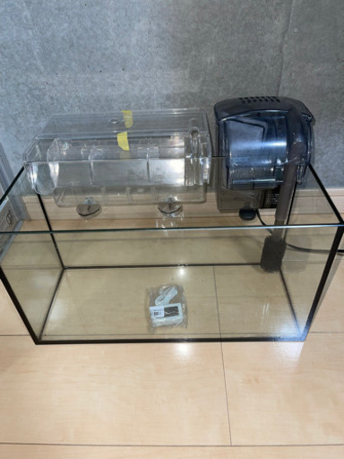 水槽セット 水槽 フィルター サテライト 水温計 マッチのマーチ 武蔵小山の家具の中古あげます 譲ります ジモティーで不用品の処分