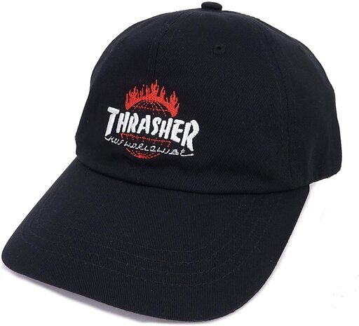 HUF×THRASHER ハフ スラッシャー TDS 6パネル キャップ