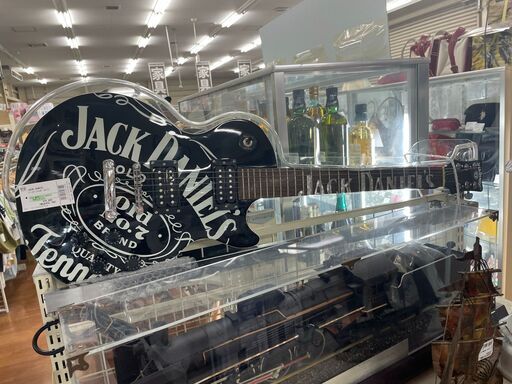 ジャック　ダニエル　ディスプレイレスポールギター　※ネオン管割れ有の為点灯しません。