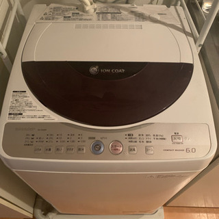 【ネット決済】SHARP 洗濯機　6kg