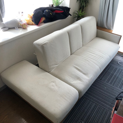 【取引完了】ソファーベッド リクライニング 収納付き 【※説明文をお読みください。】