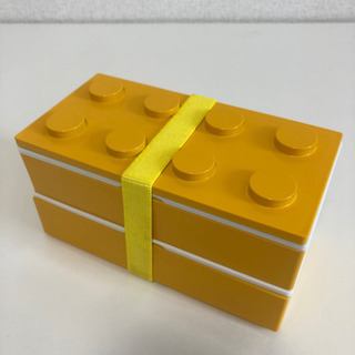 LEGOレゴ型　弁当箱イエロー