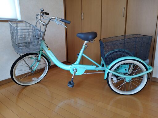 丸石サイクル　成人用三輪自転車「サンデーラブリー」SLA-B　緑系パール