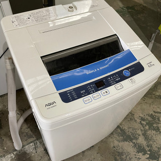 激安　洗濯機　6kg AQUA AQW-S60B リユース品