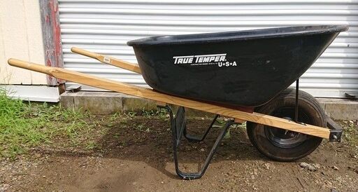 【アメリカ製大型一輪車】TRUE TEMPER トゥルーテンパー スチールバロウ【荷車】