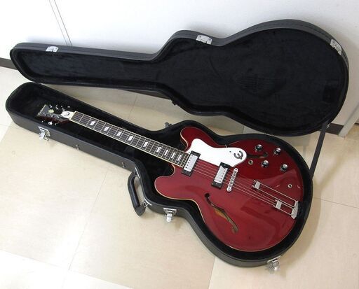 Epiphone エピフォン Riviera セミアコ エレキギター リビエラ 中古品 動作確認済み ハードケース付き