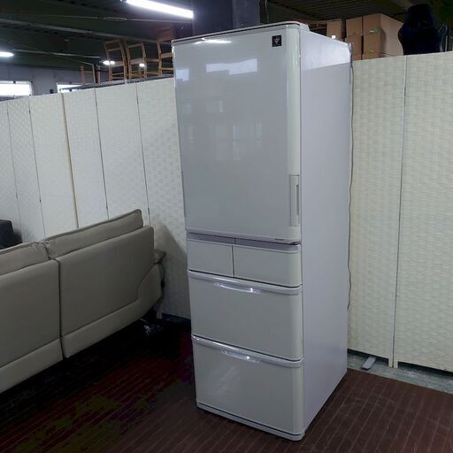 シャープ 5ドア冷凍冷蔵庫 どっちもドア 412L SJ-W411F-N 2020年製