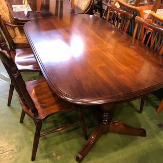 【愛品館八千代店】カリモク　コロニアルシリーズ　ダイニング5点セット　④【愛八DN】