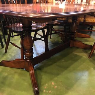 【愛品館八千代店】カリモク　コロニアルシリーズ　ダイニング5点セット　④【愛八DN】