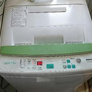 【無料】ASW-70B 洗濯機SANYO 7kg 2008年製