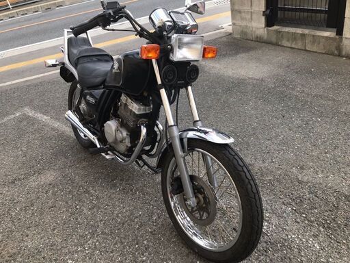 値下げ　実動　旧車　CBX125カスタム　JC12　黒　アメリカン DOHC4バルブ単気筒