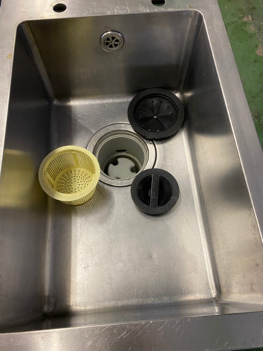 1槽シンク 作業台付き 890x680x840