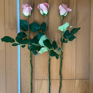 【無料】バラの造花 ３本セット