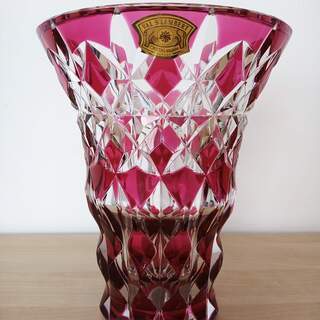 超美品 Val Saint Lambert バルサンランベール クリスタル花瓶