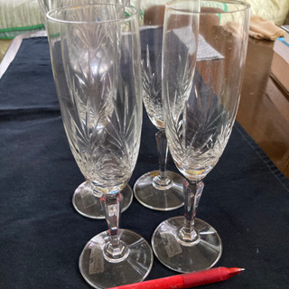 シャンパンクーラーとグラス（未使用品）