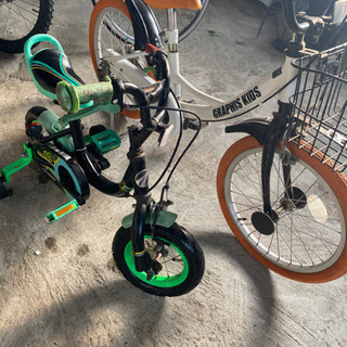 【ネット決済】譲り先決定、値下げ！子供自転車2台+1輪車