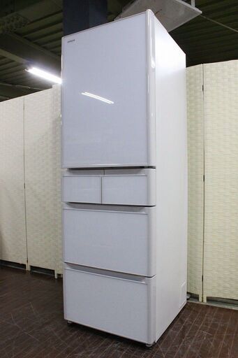日立 5ドア冷凍冷蔵庫 401L 自動製氷 クリスタルドア R-S40K(XW)クリスタルホワイト 2020年製 HITACHI  冷蔵庫 中古家電 店頭引取歓迎 R3665)