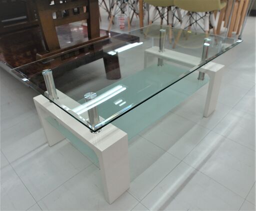 USED　ガラスセンターテーブル　W1000