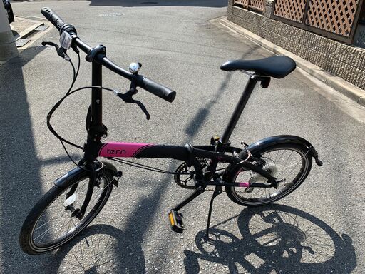 tern(ターン)  Link N8 20インチ 8SPEED 折りたたみ自転車　カラー：ブラック/ピンク