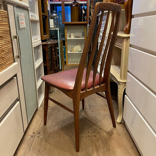 【チェア祭り!】 ② デンマーク Niels Koefoed EVA Chair DENMARK ローズウッド 1960年代 ビンテージ ダイニングチェア 検 ヴィンテージ ニルス コエフォード エヴァ チェア 椅子 ハイバック Hornslet Mobelfabrik 北欧 家具 レザー 本革 - 家具