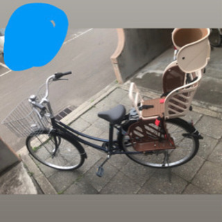 美品　子供乗せ自転車　ママチャリ 川西市】自転車 ママチャリ 子ども乗せ※美品