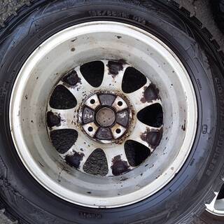 ～SOLD！～【中古品】プジョー307SW 15インチ 2017年製 スタッドレス ＆ プジョー純正ホイール ４本セット ダンロップ