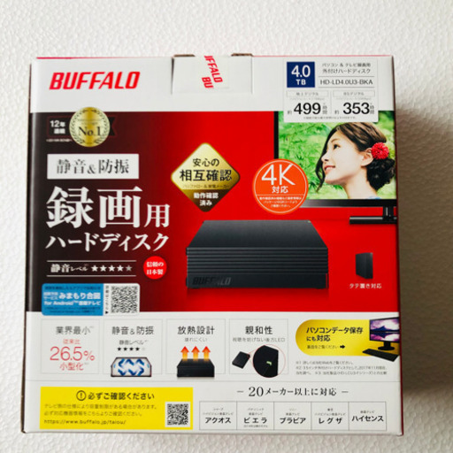 【新品未使用】BUFFALO バッファロー HD-LD4.0U3-BKA