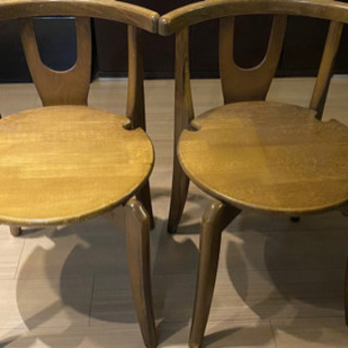 木製椅子　2個セット