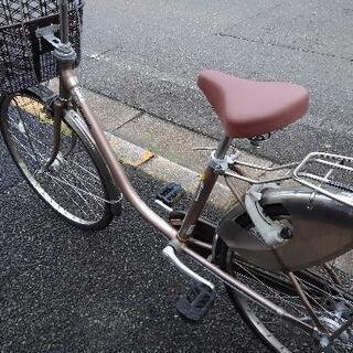 中古自転車１６０７　前後タイヤ新品！　パナソニック　シナモンJP　B-CNJ61T  ２６インチ　ギヤなし　LEDオートライト　クルピタ　ステンレス部品多用　日本製 中古自転車1607 前後タイヤ新品！ パナソニック シナモンJP B