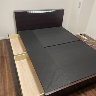 ☆大幅値下げ☆ダブルベット(収納マット込み)