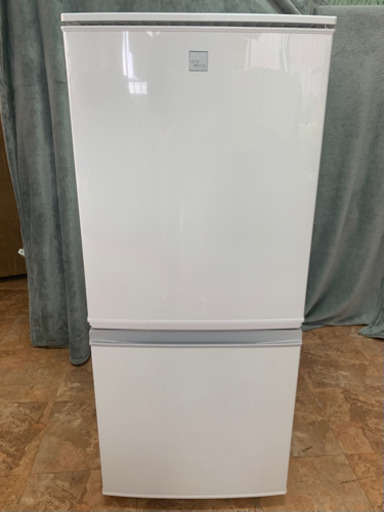 【値下げしました】冷凍冷蔵庫 SHARP シャープ 2016年製 SJ-14E3-KW 掃除済み つけかえどっちもドア