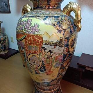 薩摩焼 巨大花瓶 骨董品