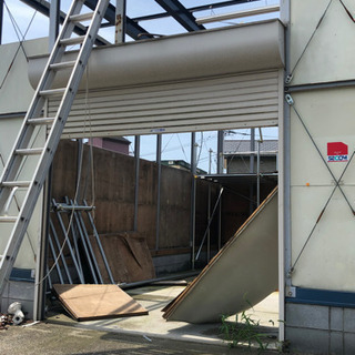 受付停止中　シャッター プレハブ用