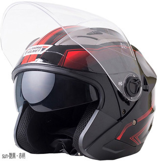 【ネット決済・配送可】【新品　未使用】バイクヘルメット 軽量 四...