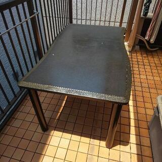 【ネット決済】大理石風 ダイニングテーブル×× ダイニング椅子4脚