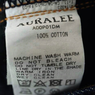 美品 オーラリー AURALEE 20SS デニム パンツ メンズ 28inch HARD TWIST DENIM 5P PANTS ジーンズ ジーパン 古着 正規品 ネオンサイン-G67 4色セット メモリ付