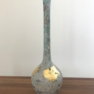 純金箔青銅器の花器