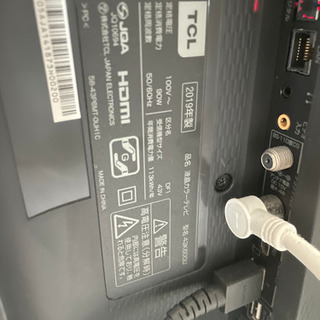 TCL　43型液晶テレビ　2019年製  値段交渉可能