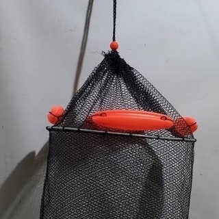 スカリ 釣り道具 フィッシング 網 保存 直径40㎝ 高さ50㎝