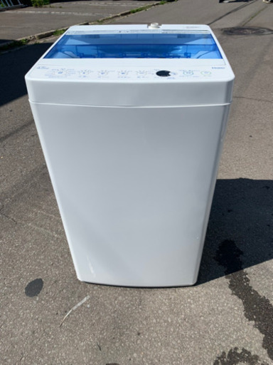 美品 ハイアール 4.5kg 全自動洗濯機 ホワイト JW-C45CK 2018年製 中古 動作品