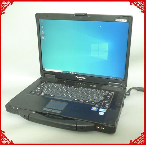 タフブック 中古良品 15.4型 Panasonic CF-52MW1ADS Core i5 4GB 250G DVDRW 無線 Bluetooth Windows10 LibreOffice