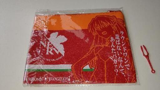 新品未使用　新世紀エヴァンゲリオン　アスカマルチケース\u0026ロンギヌスの槍　ピノ限定　１点のみ