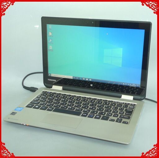 1台限定 タッチ対応 ゴールド色 ノートパソコン 中古良品 11.6型 東芝 N61/NG Celeron 4GB 500G 無線 Wi-Fi Windows10 LibreOffice済
