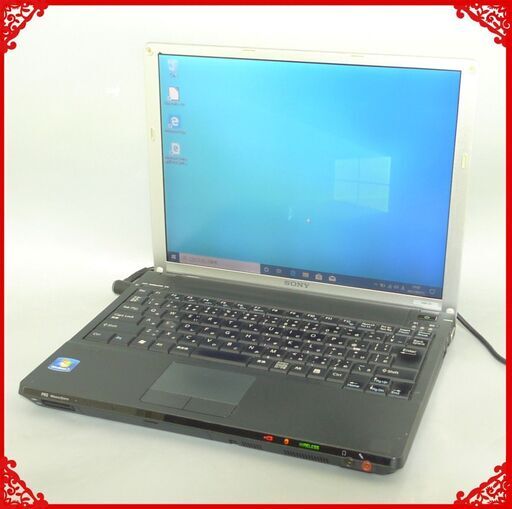 ノートパソコン 中古動作良品 12.1型 SONY VGN-G3ABGS Core2Duo 2GB 160G 無線 Bluetooth Windows10 Office済 初心者向け 即使用可能