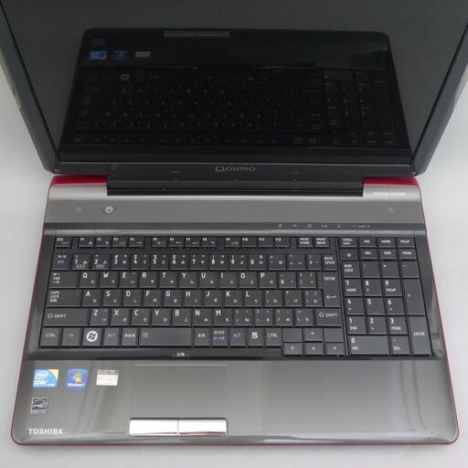 レッド色 ノートパソコン 動作良品 15.6型 東芝 V65/86L Core i3 4GB