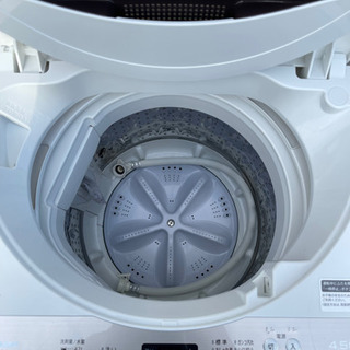 分解清掃済み！ シャープ SHARP ES-GE4B 4.5kg 2017年製 全自動洗濯機 